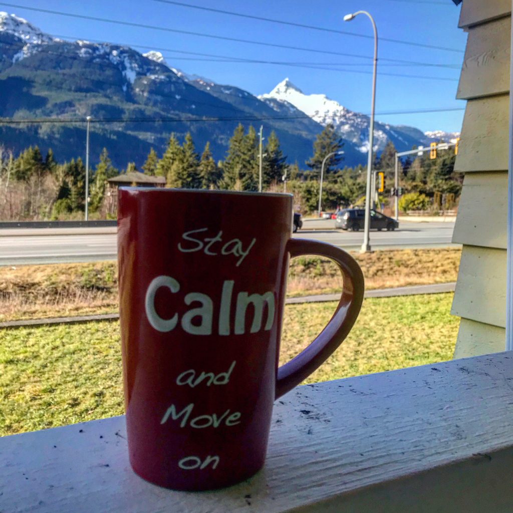 Squamish landscape from a patio, Canada