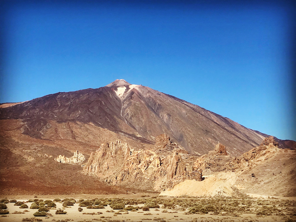 Teide Peak in Tenerife on a sunny day